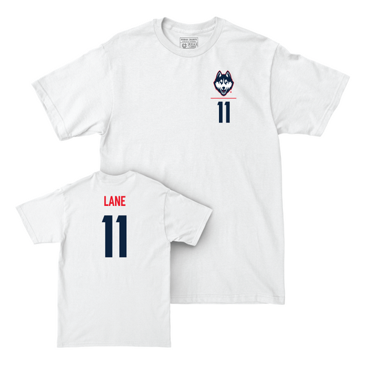 UConn Baseball Logo White Comfort Colors Tee  - Connor Lane