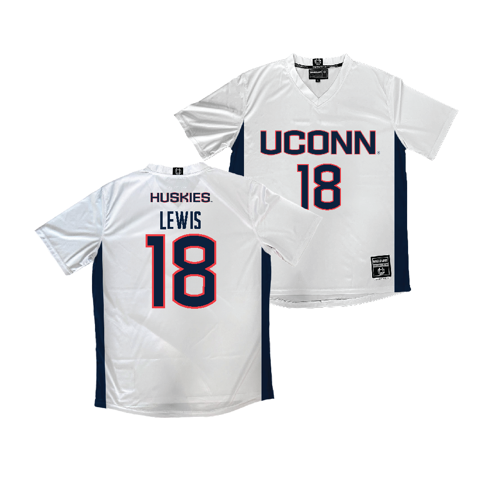 UConn Women's Soccer White Jersey - Laci Lewis | #18