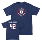 Navy Women's Basketball Hardwood Tee  - Gandy Malou-Mamel