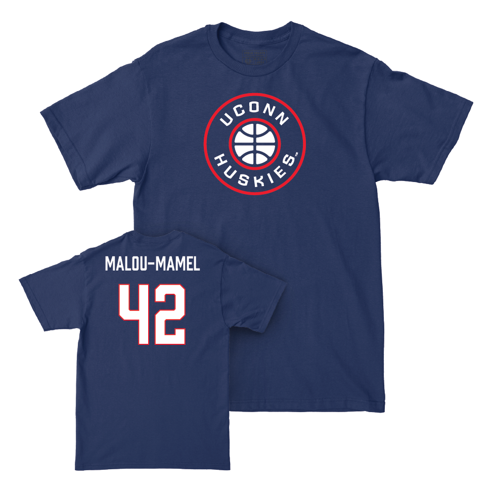 Navy Women's Basketball Hardwood Tee  - Gandy Malou-Mamel