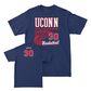 UConn Men's Basketball Hoops Navy Tee  - Liam McNeeley