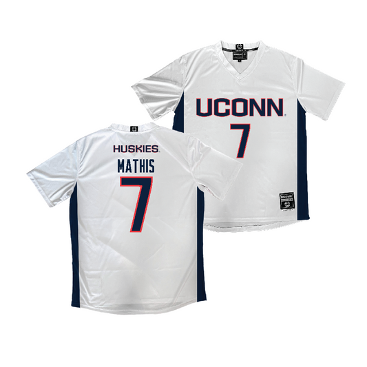 UConn Women's Soccer White Jersey - Maya Mathis | #7