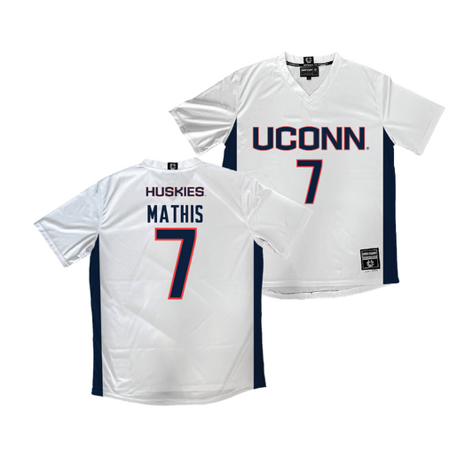 UConn Women's Soccer White Jersey  - Naomi Mathis