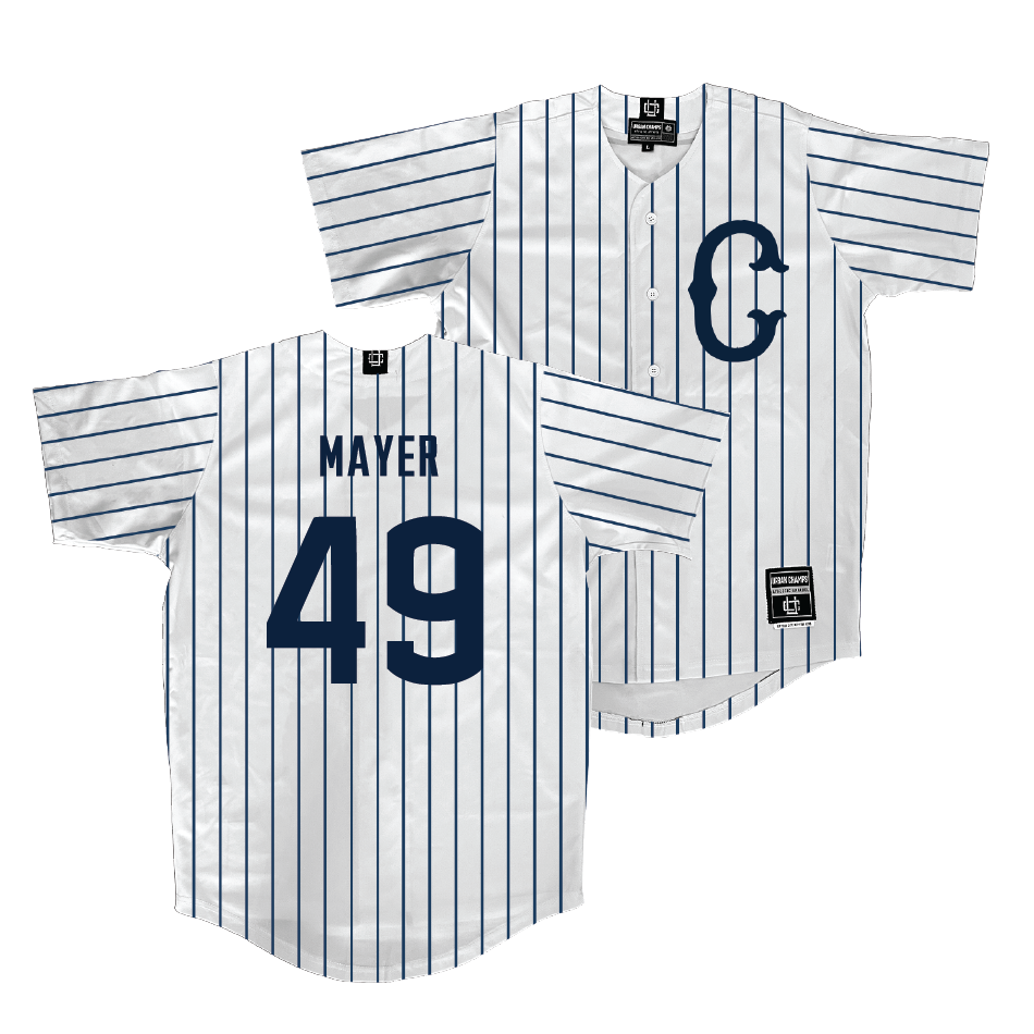 UConn Baseball White Jersey - Cameron Mayer | #49