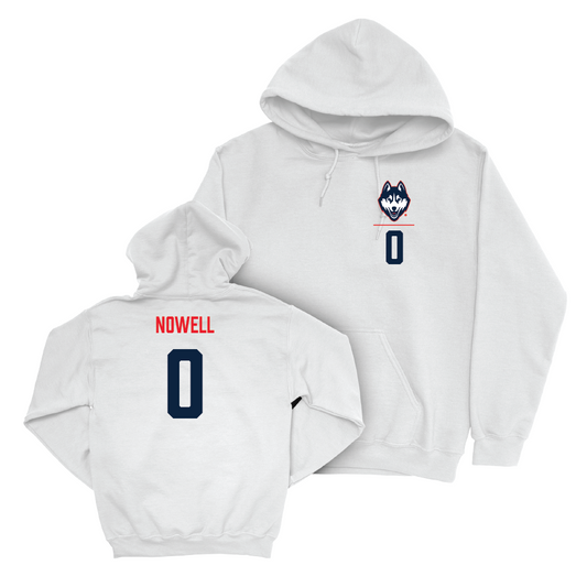 UConn Men's Basketball Logo White Hoodie  - Ahmad Nowell