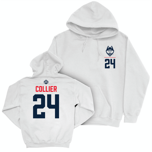 Legacy Collection: UConn Women's Basketball White Logo Hoodie - Napheesa Collier | #24