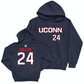 Legacy Collection: UConn Women's Basketball Navy Sideline Hoodie - Napheesa Collier | #24