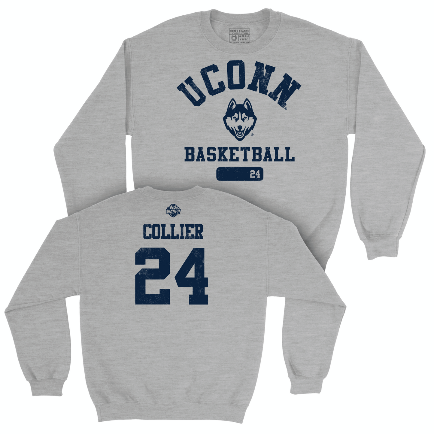 Legacy Collection: UConn Women's Basketball Sport Grey Varsity Crew - Napheesa Collier | #24