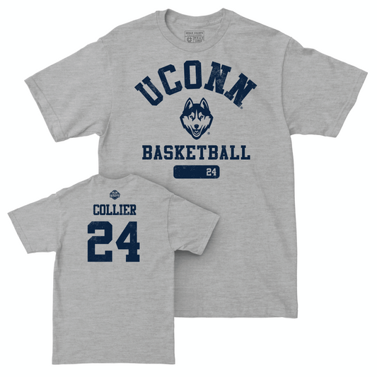 Legacy Collection: UConn Women's Basketball Sport Grey Varsity Tee - Napheesa Collier | #24