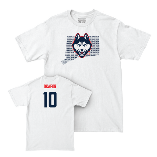 Women's Soccer White Bleed Blue Comfort Colors Tee - Chioma Okafor