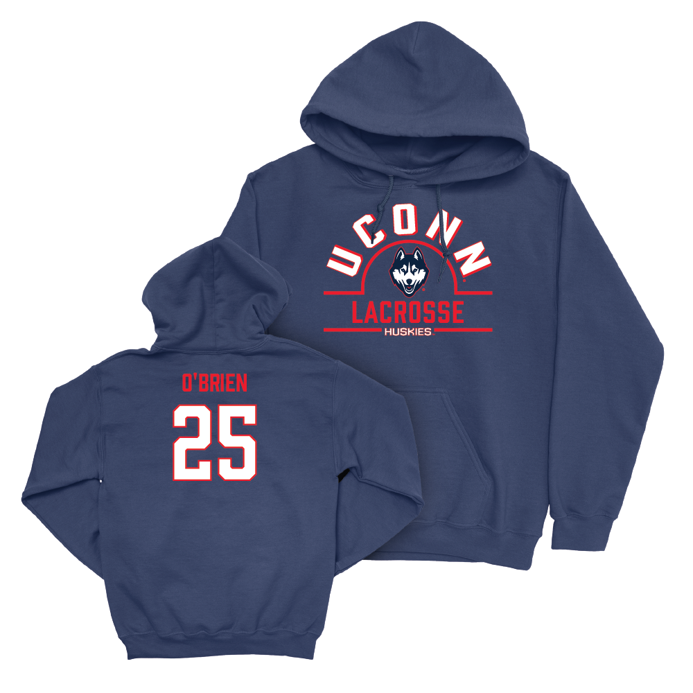 UConn Women's Lacrosse Arch Navy Hoodie  - Megan O'Brien