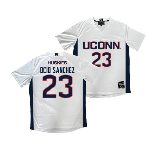 UConn Women's Soccer White Jersey  - Naia Ocio Sanchez