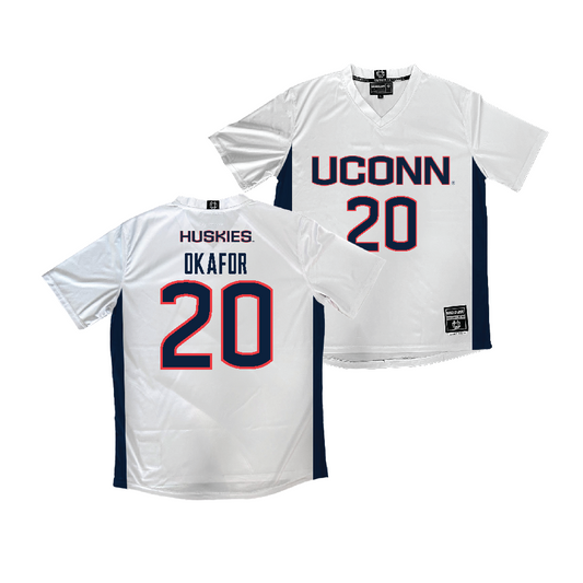 UConn Women's Soccer White Jersey - Chioma Okafor | #20