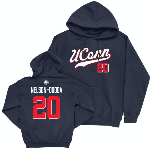 Legacy Collection: UConn Women's Basketball Navy Script Hoodie - Olivia Nelson-Ododa | #20
