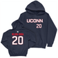 Legacy Collection: UConn Women's Basketball Navy Sideline Hoodie - Olivia Nelson-Ododa | #20