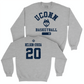 Legacy Collection: UConn Women's Basketball Sport Grey Varsity Crew - Olivia Nelson-Ododa | #20