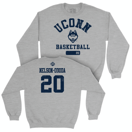 Legacy Collection: UConn Women's Basketball Sport Grey Varsity Crew - Olivia Nelson-Ododa | #20