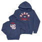 UConn Baseball Arch Navy Hoodie  - Oliver Pudvar