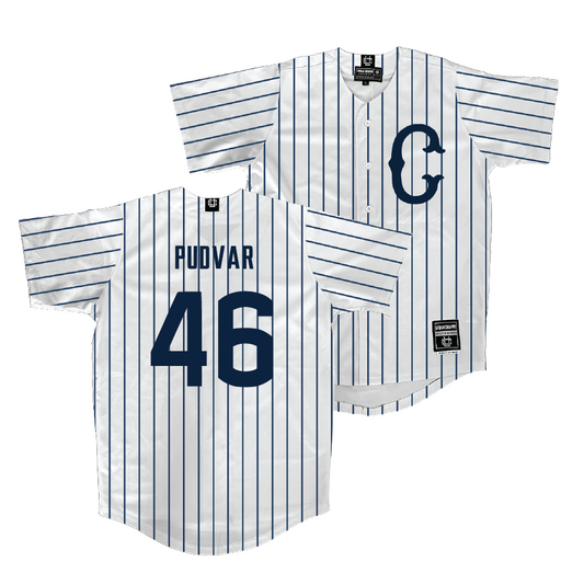 UConn Baseball White Jersey  - Oliver Pudvar