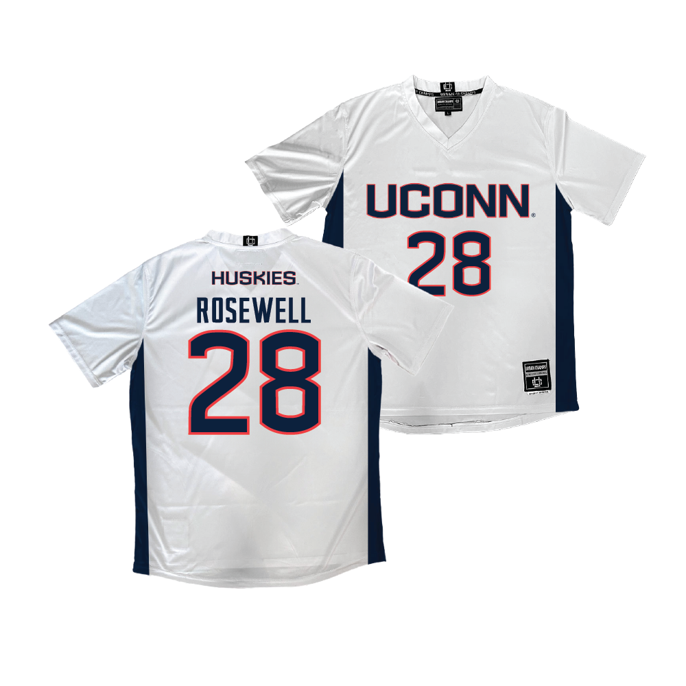 UConn Women's Soccer White Jersey  - Yasmin Rosewell