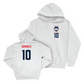 UConn Women's Basketball Logo White Hoodie - Qadence Samuels | #10