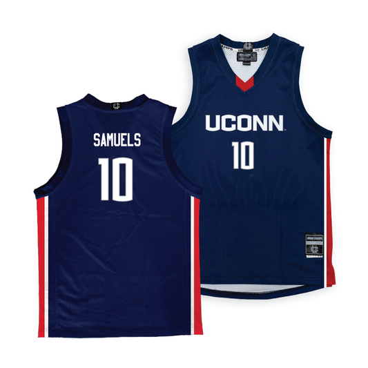 Navy Women's Basketball UConn Jersey - Qadence Samuels