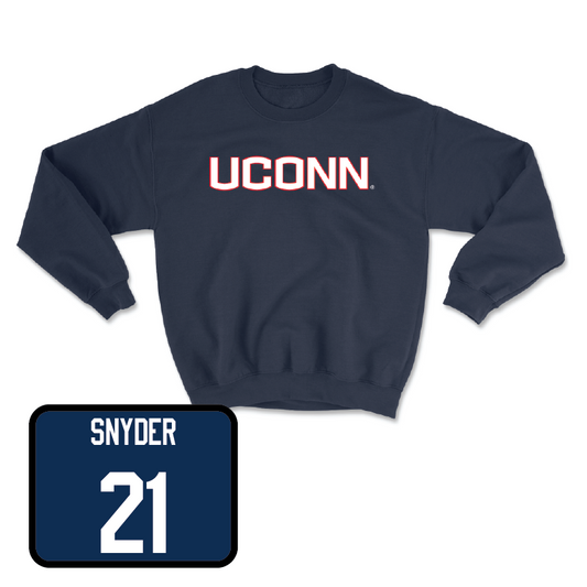 Navy Softball UConn Crewneck - Rayah Snyder
