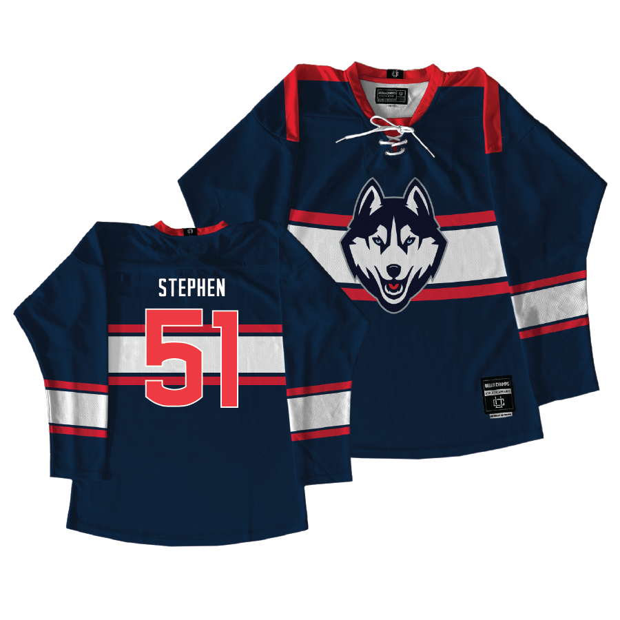 UConn Women's Ice Hockey Navy Jersey  - Julia Stephen