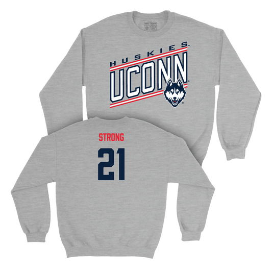 Sport Grey Women's Basketball Vintage Crewneck  - Sarah Strong