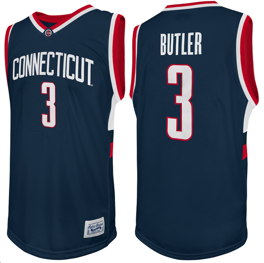 UCONN Huskies Caron Butler Tackle Twill Throwback Jersey by Retro Brand