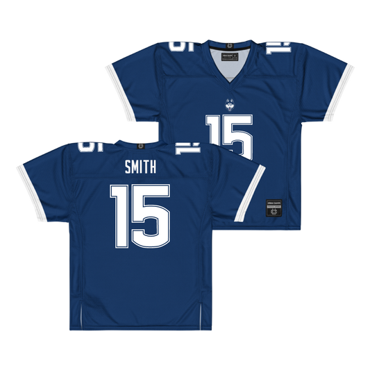 Navy UConn Football Jersey - Cody Smith