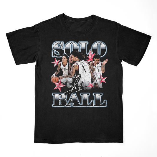 EXCLUSIVE RELEASE: Solo Ball 90s Graphic Black Tee