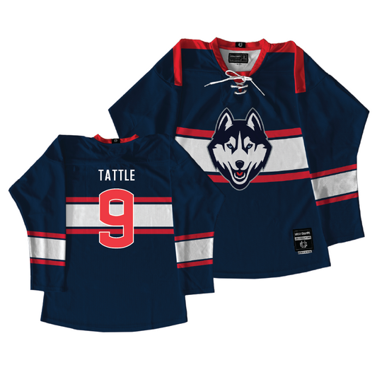 UConn Men's Ice Hockey Navy Jersey  - Ryan Tattle