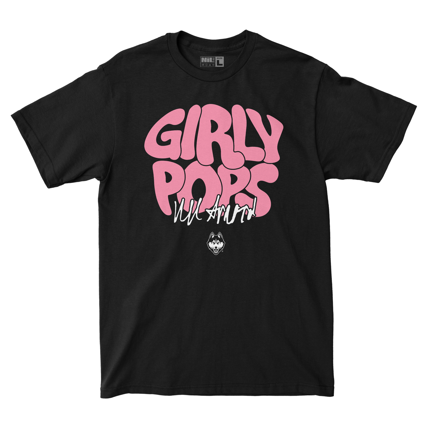 EXCLUSIVE RELEASE: Kamorea Arnold Girly Pops Bubble Pink Black Tee
