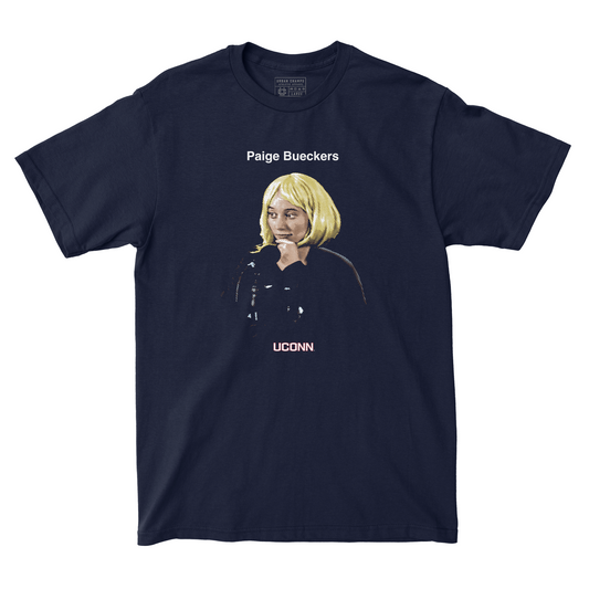 EXCLUSIVE RELEASE: Paige Bueckers Wig Navy Tee