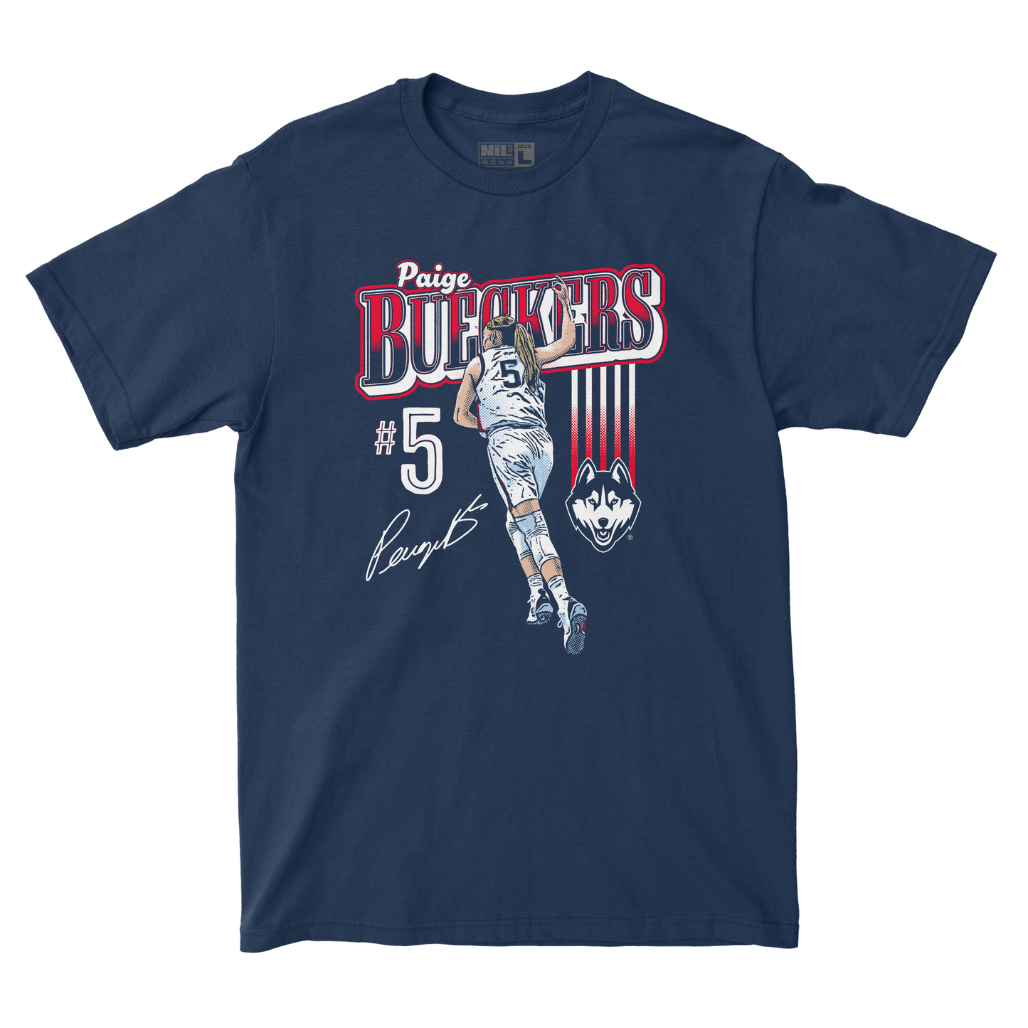 EXCLUSIVE RELEASE: Paige Bueckers Comic Navy Tee