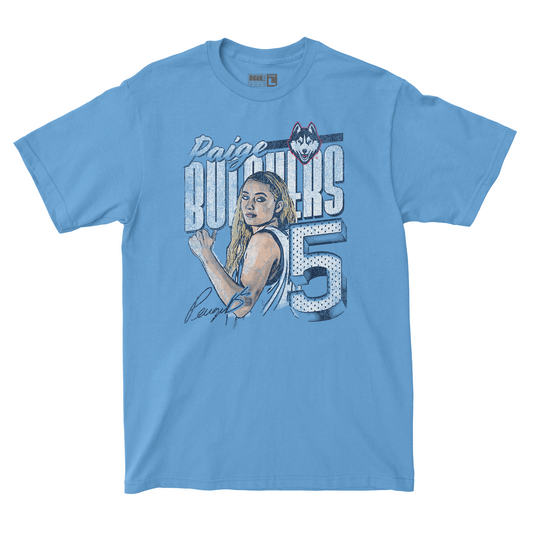 EXCLUSIVE RELEASE: Paige Bueckers Illustrated Light Blue Tee