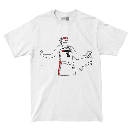 EXCLUSIVE RELEASE: Paige Bueckers Illustration White Tee