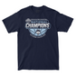 UCONN MBB 2024 National Champions Basketball Navy T-shirt