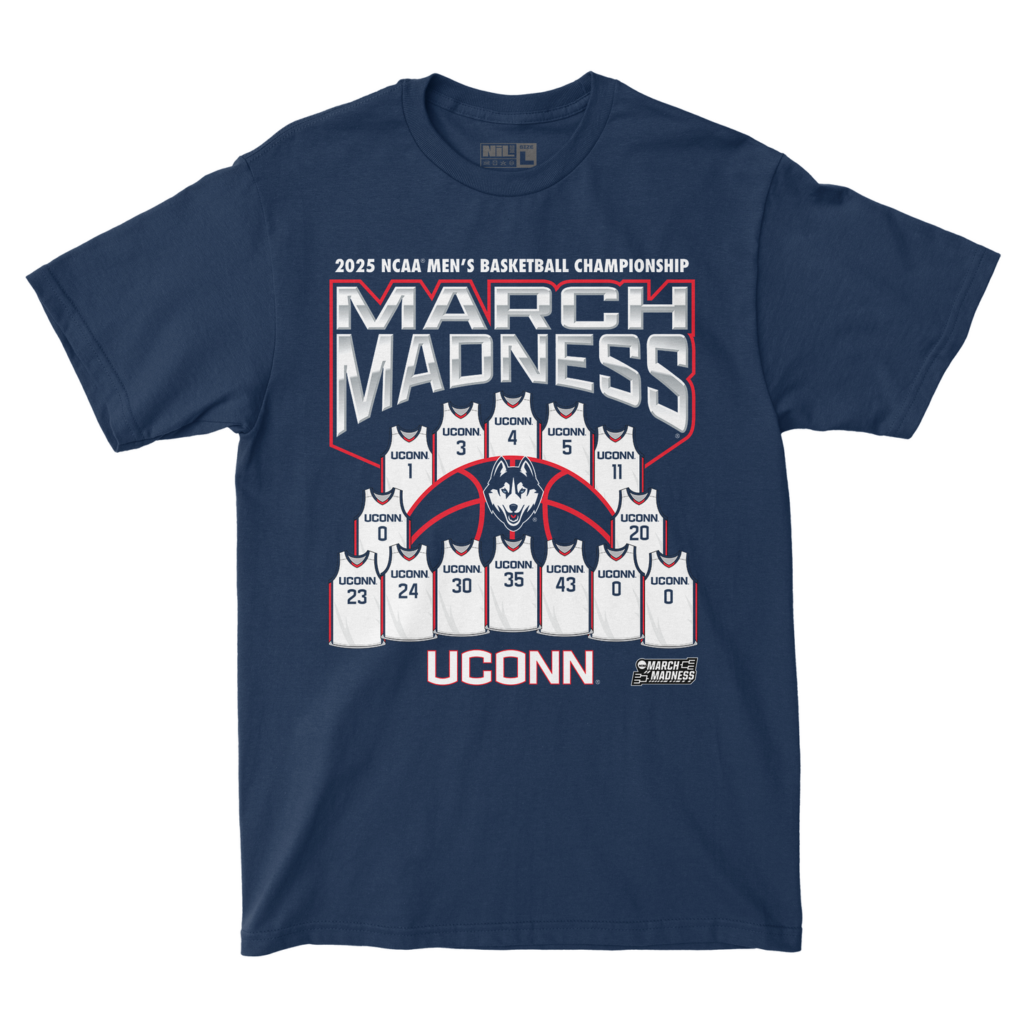 UConn Men's Basketball Jersey Madness Tee