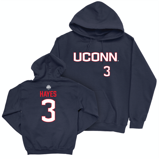 Legacy Collection: UConn Women's Basketball Navy Sideline Hoodie - Tiffany Hayes | #3