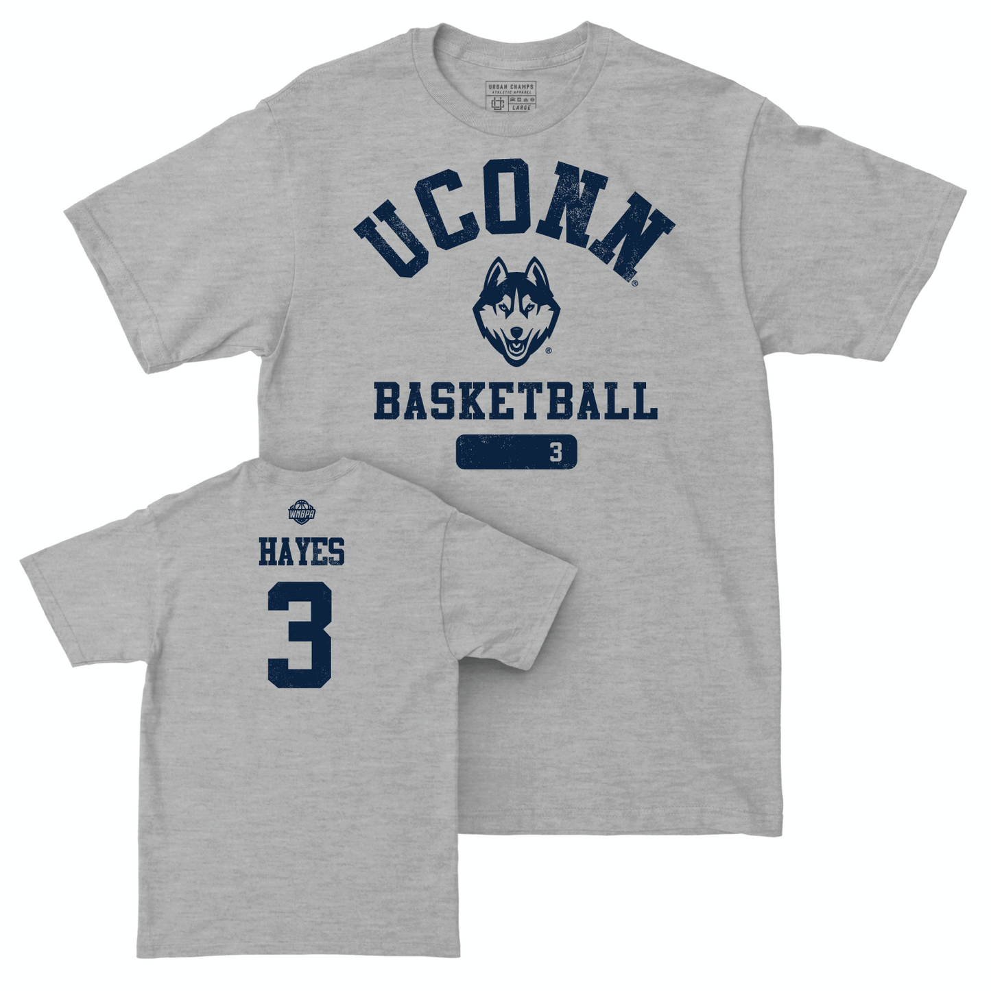 Legacy Collection: UConn Women's Basketball Sport Grey Varsity Tee - Tiffany Hayes | #3