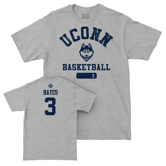 Legacy Collection: UConn Women's Basketball Sport Grey Varsity Tee - Tiffany Hayes | #3