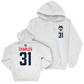 Legacy Collection: UConn Women's Basketball White Logo Hoodie - Tina Charles | #31