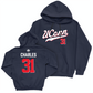 Legacy Collection: UConn Women's Basketball Navy Script Hoodie - Tina Charles | #31