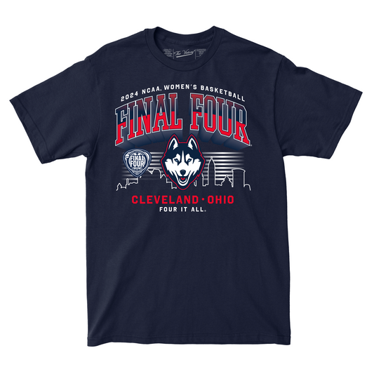 UConn WBB 2024 Final Four "Four It All" Tee by Retro Brand