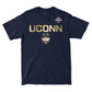 UCONN MBB 2024 National Champions Golden Print Navy T-shirt