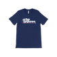UConn Navy Tri-Color Retro Script Tee