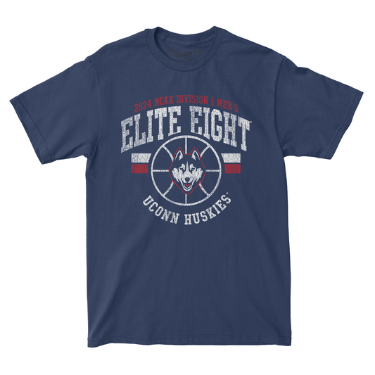 UCONN MBB 2024 Elite Eight Navy T-shirt by Retro Brand