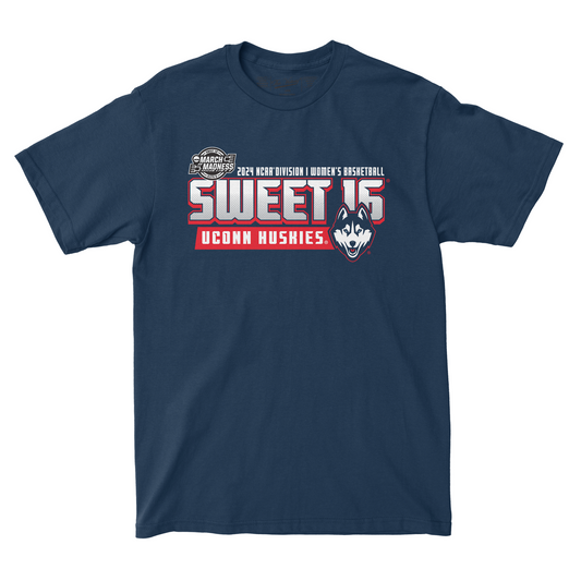 UCONN WBB 2024 Sweet Sixteen T-shirt by Retro Brand